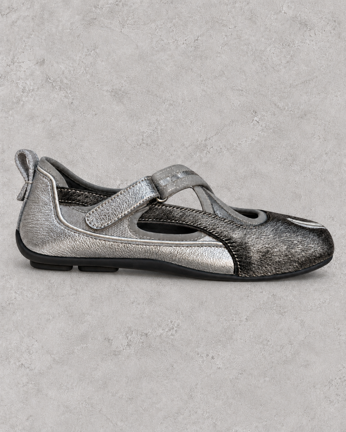 Split-Toe Cross-Strap Flats