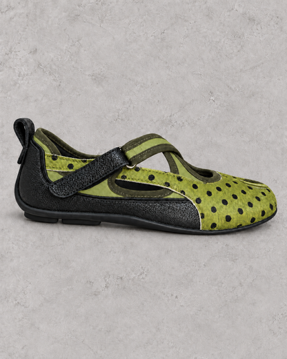 Split-Toe Cross-Strap Flats